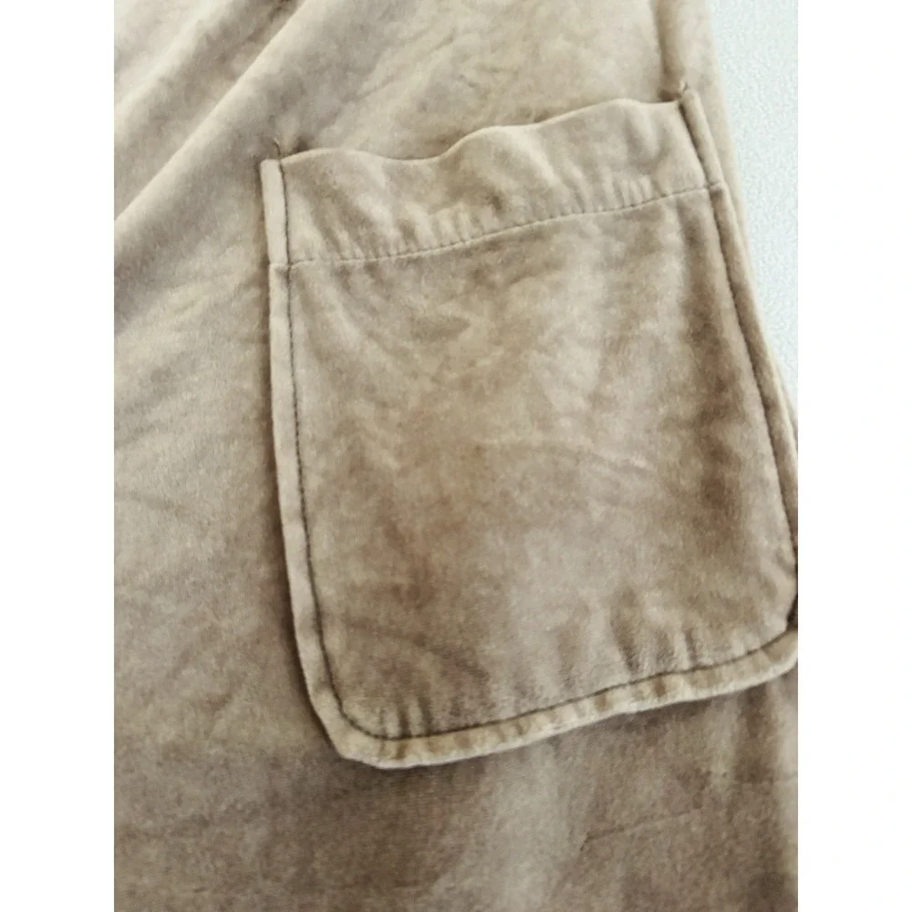 Vintage Christian Dior Monsieur Men's Taupe Velour Robe Belted Lounge Bath Robe*